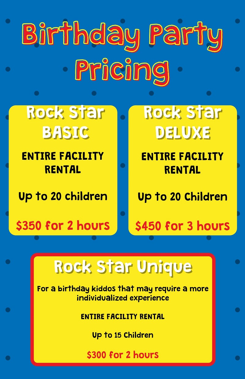 Edwardsville Birthday Party Pricing
